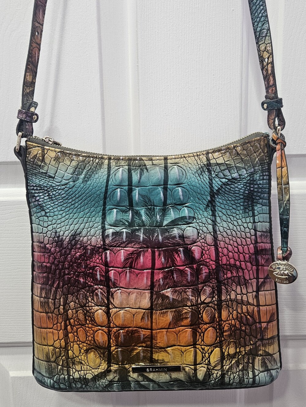 Brahmin RARE Katie Crossbody Bag - Luau - Picture 13 of 13